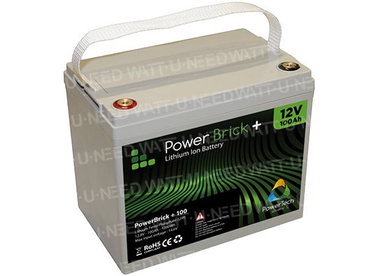 PowerBrick Lithium Battery 12V 100Ah PB+12/100