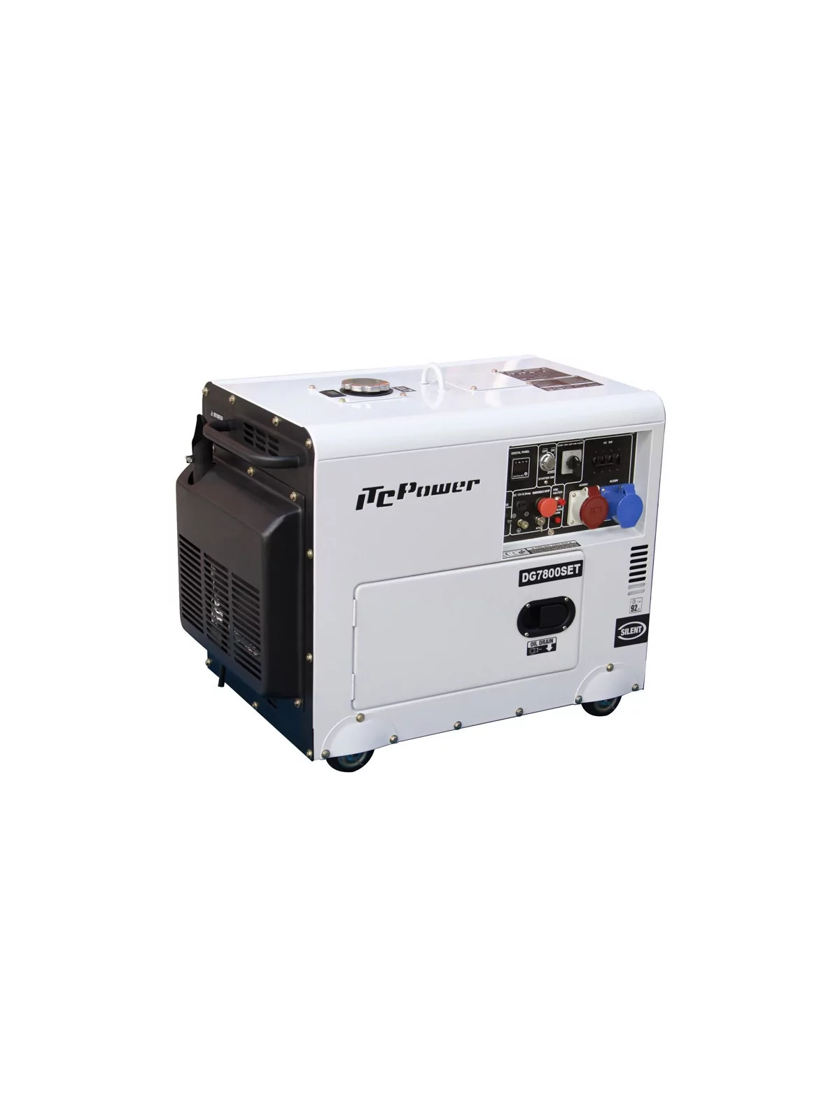 6kW / 7kVA geluidgedempte generator voor dubbel voltage DG-7800SE-T