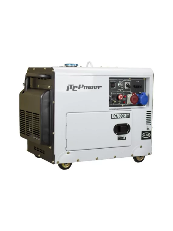 6kW / 7kVA geluidgedempte generator voor dubbel voltage DG-7800SE-T