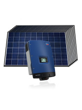 Kit solaire réseau 12 à 22 panneaux - 10Kw Tri