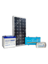 Kit solaire 100Wc mono - 55Ah - 250VA