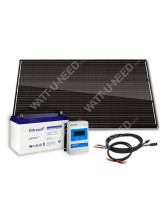 Kit solar 300wc - 100Ah - 12V - Full Black