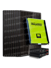 Kit 20 paneles de autoconsumo / reinyección 5000W con almacenamiento de litio