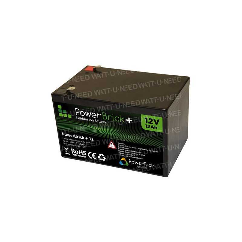 Batterie lithium PowerBrick+ 12V 12Ah PB+12/12