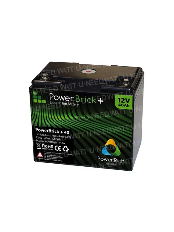 Lithiumbatterij PowerBrick+ 12V 40Ah