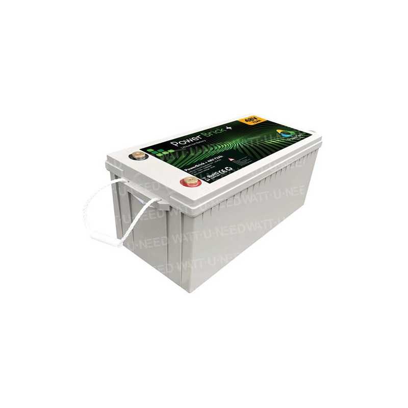 Wasserdichte Lithium-Batterie PowerTeck Powerbrick+ 12V 100Ah -   - Ihr wassersport-handel
