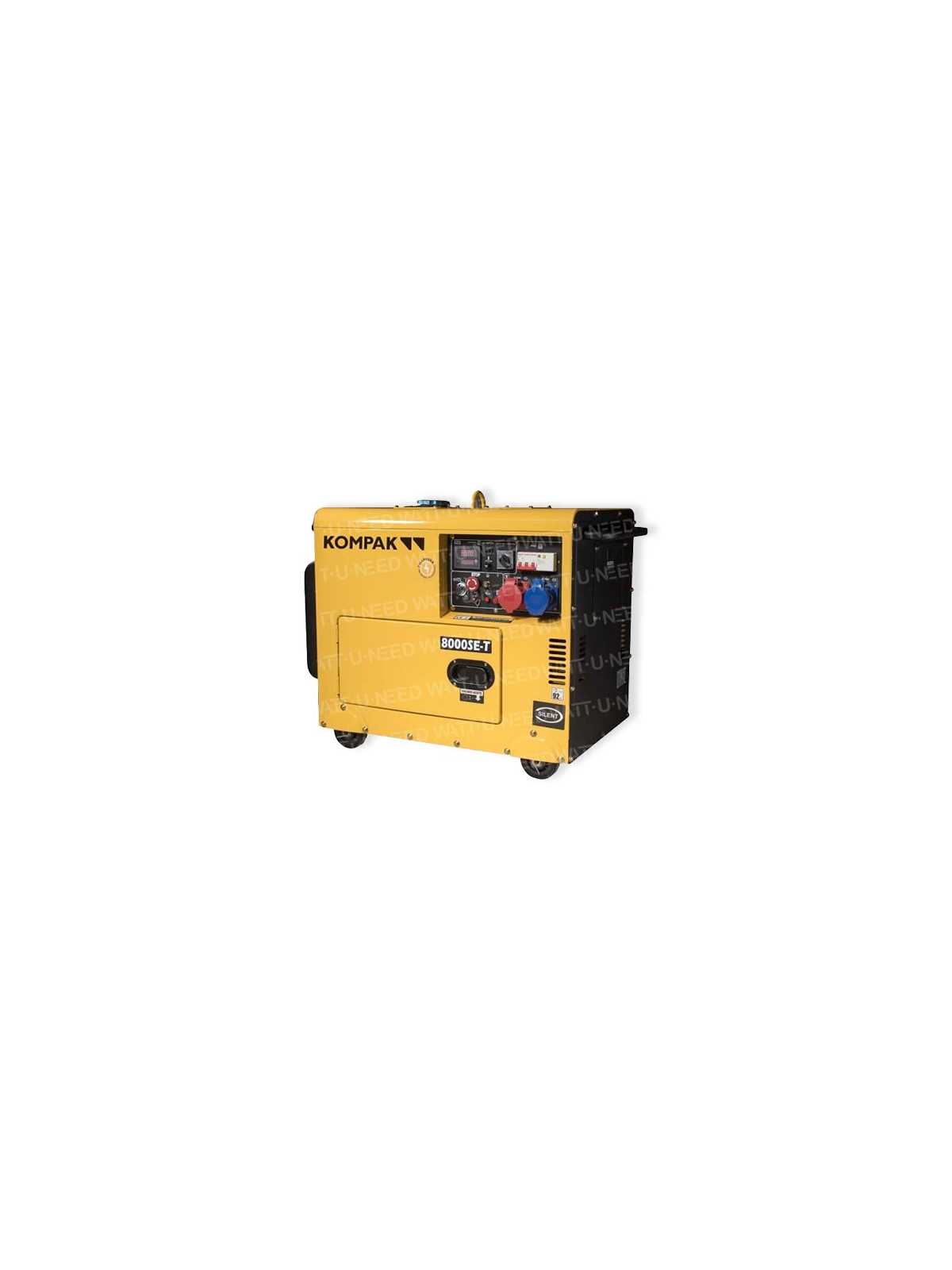 Groupe électrogène Kompak 6300W Diesel 230V/400V Insonorisé NT-8000SE-T