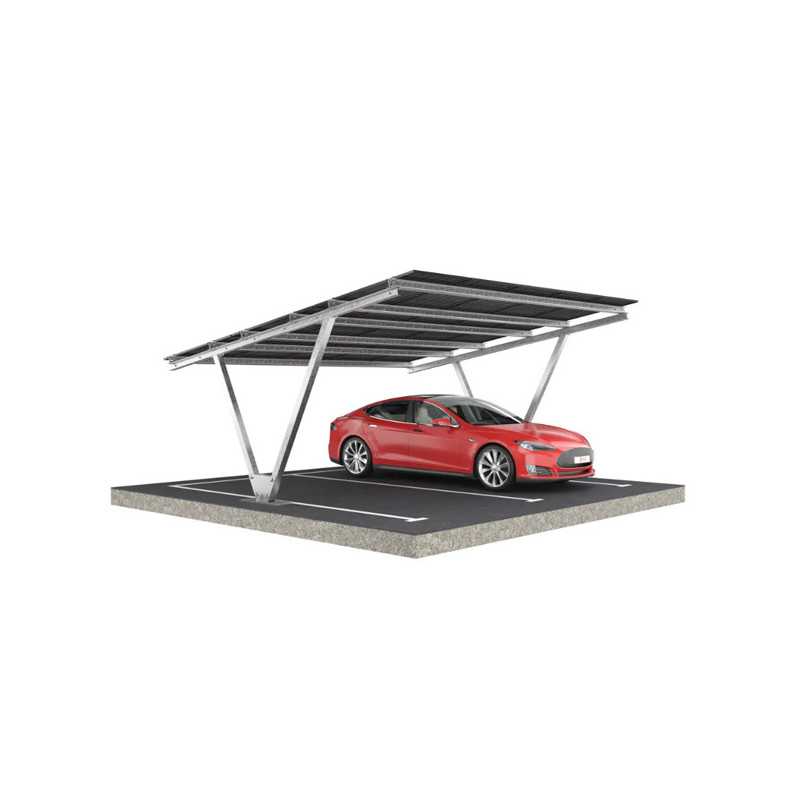 Dubbele fotovoltaïsche carport