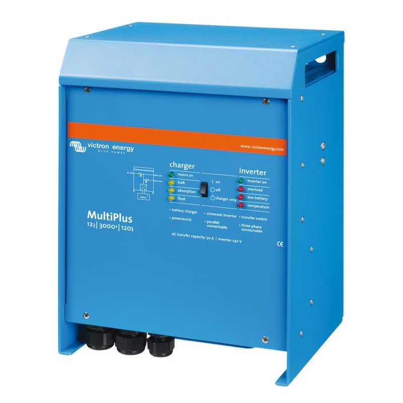 Victron Multiplus Wechselrichter 12V: von 800 bis 3000VA, 24V: von 800 bis 5000VA, 48V: von 3000 bis 5000VA