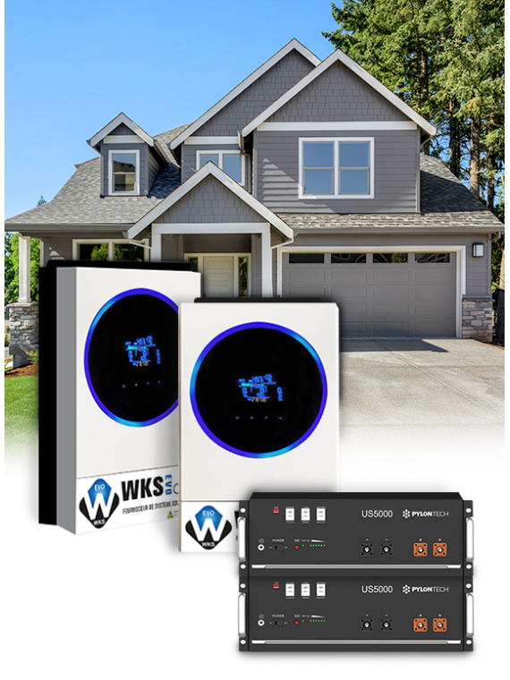 WKS EVO Circle 11.2 kVA inverter pack with Pylontech lithium batteries