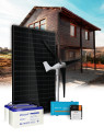 Kit 1 panel 500VA con aerogenerador y almacenamiento