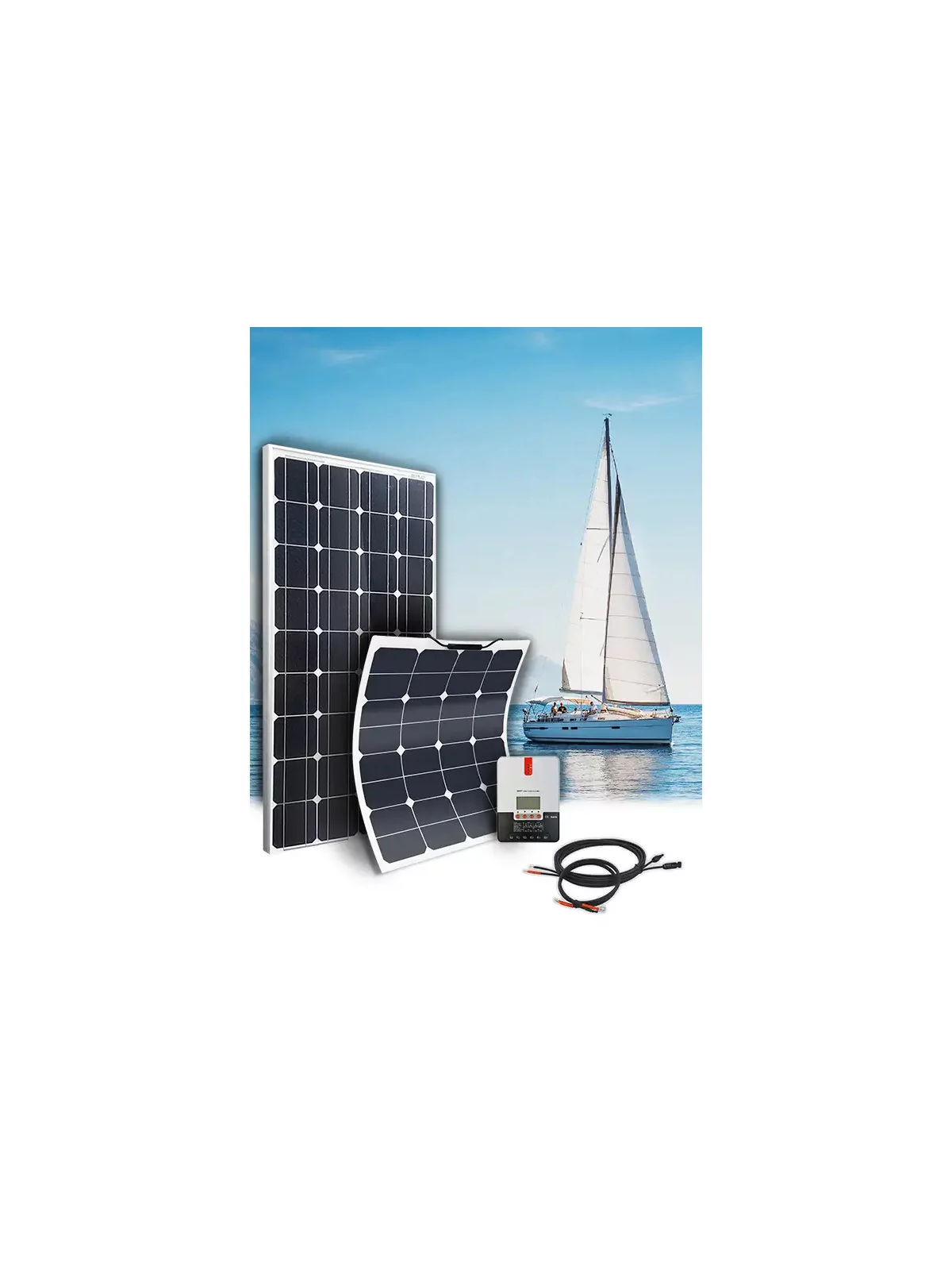 Solar kit motorhome & boat SIZE M - 12V - configurable