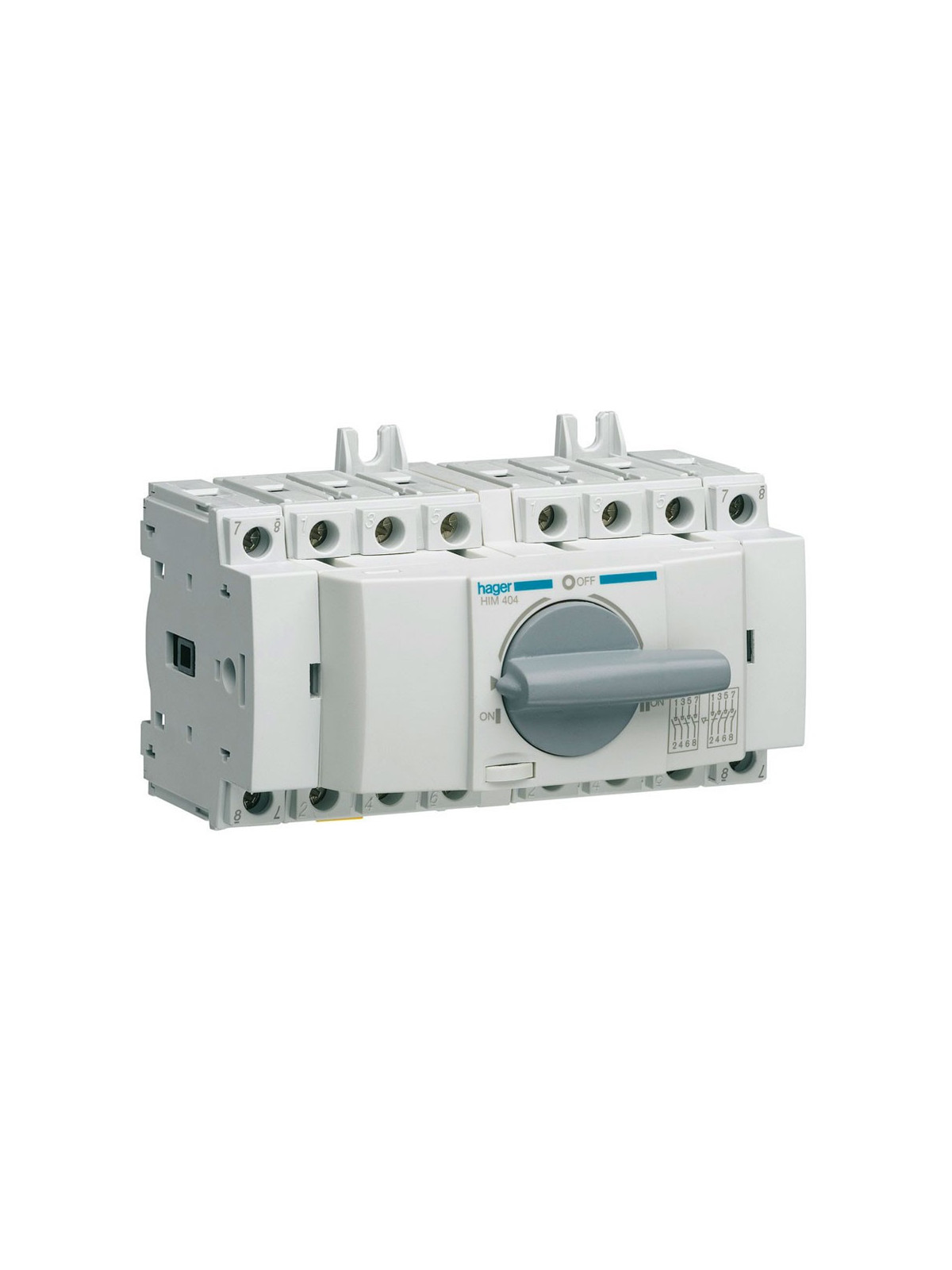 Modular 4-pole 40A changeover switch