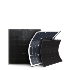 Flexible solar panels for marine and nomadic applications