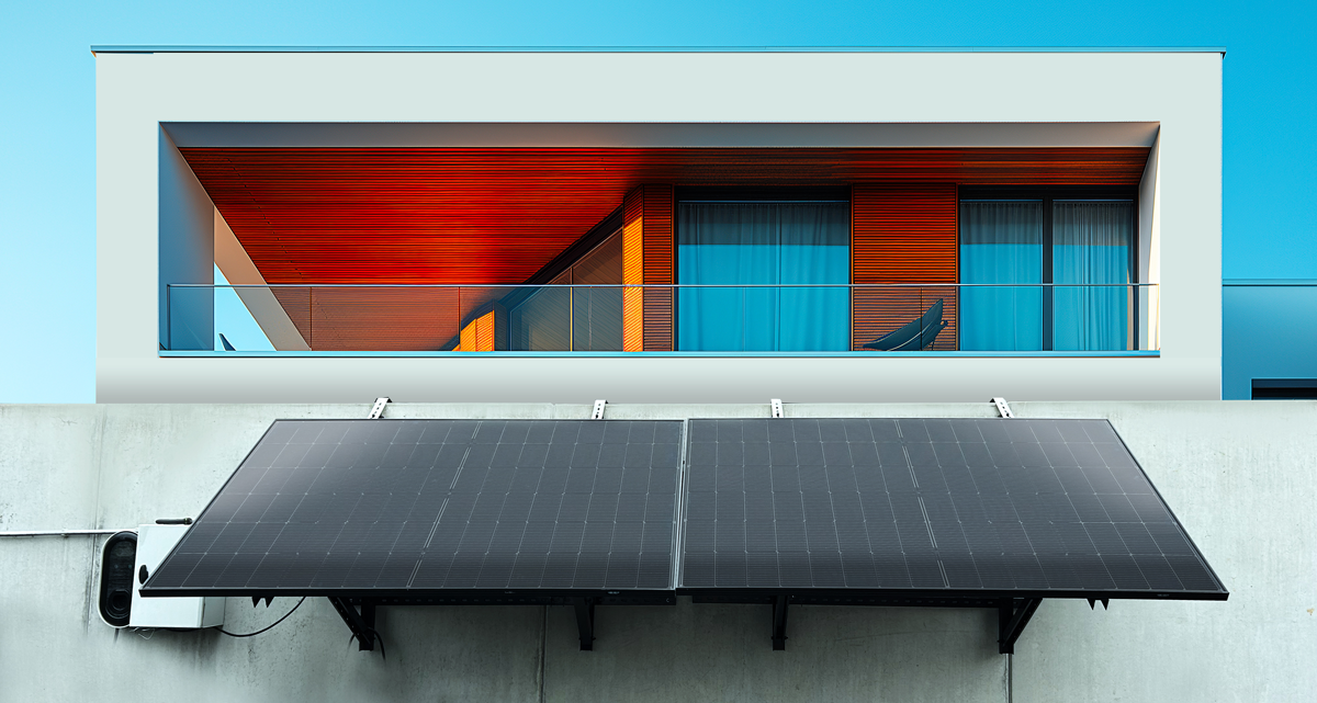 exemple d'un kit balcon posé sur un balcon