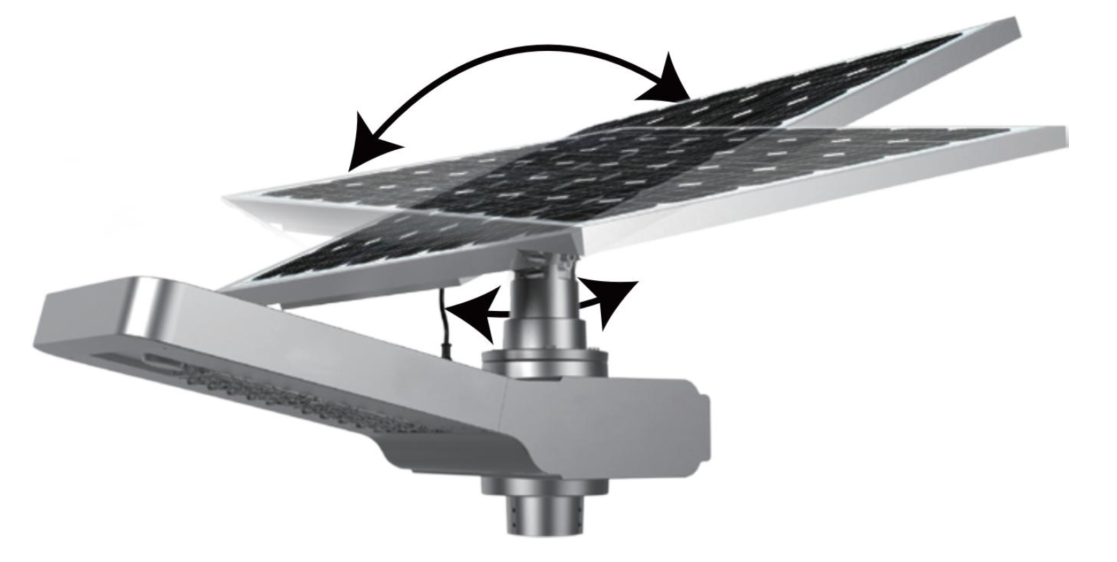 Lampadaire solaire autonome SSL-30 - panneau de 250W - Lampe de 30W