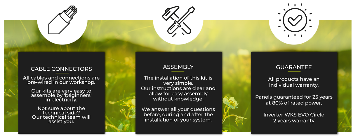 Cable and connector options, assembly and warranty