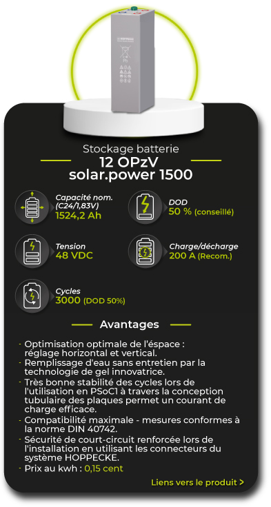 Présentation Batterie Hoppecke OPzV solar.power